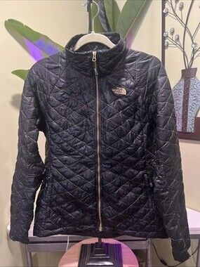 The North Face Women's Thermoball Full Zip Jacket Black/Curry Gold Size M/L